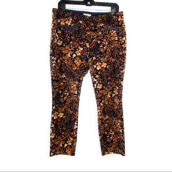 Anthro Essential Slim Pants in 70s Floral - Picture 3 of 8